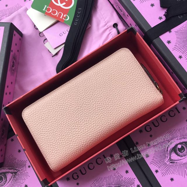 Gucci包 古馳錢包 499363裸全皮 鑲鑽蝴蝶 Gucci黑色女長錢包  gudj1068